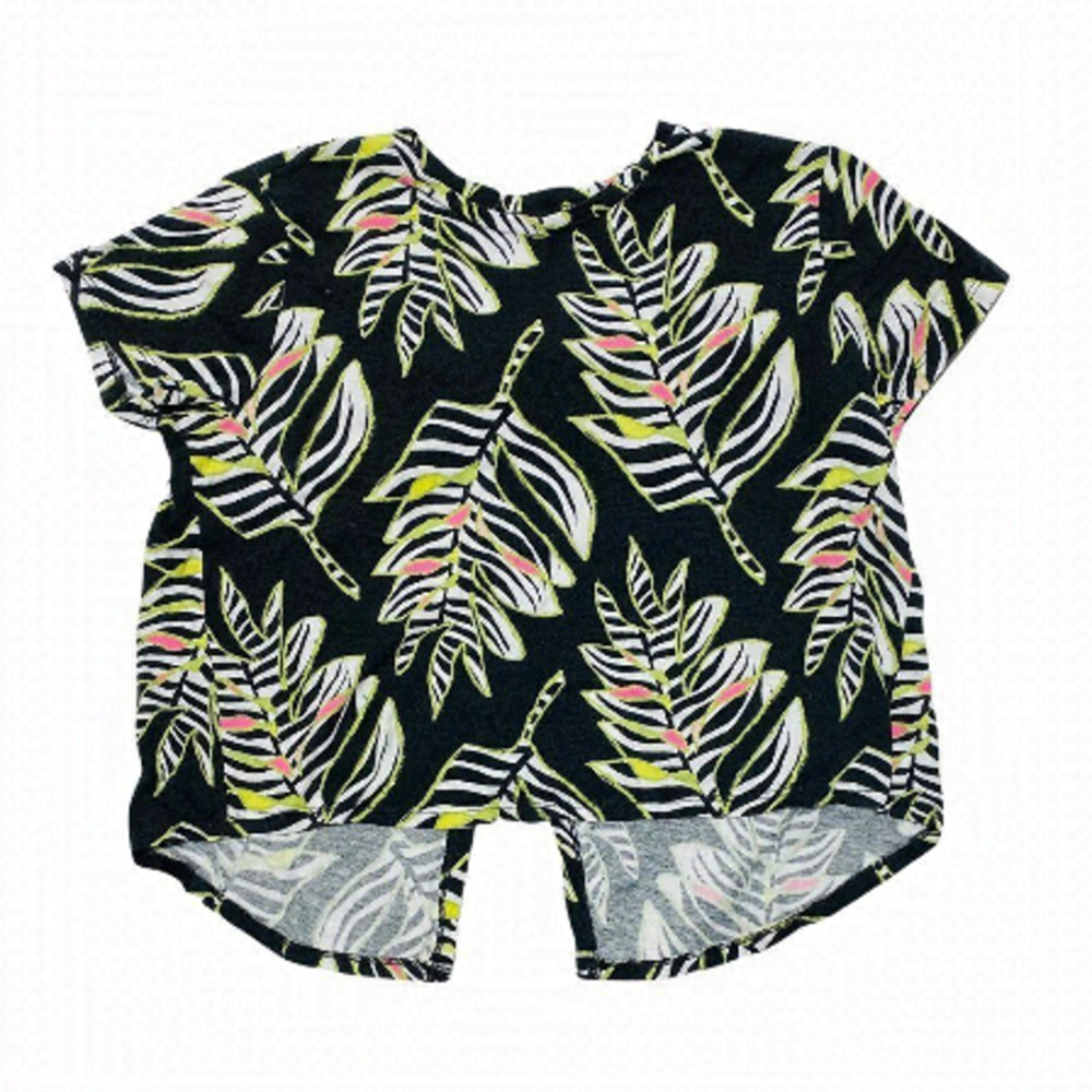 𝅺gymboree Tropical Print Open Back Tee